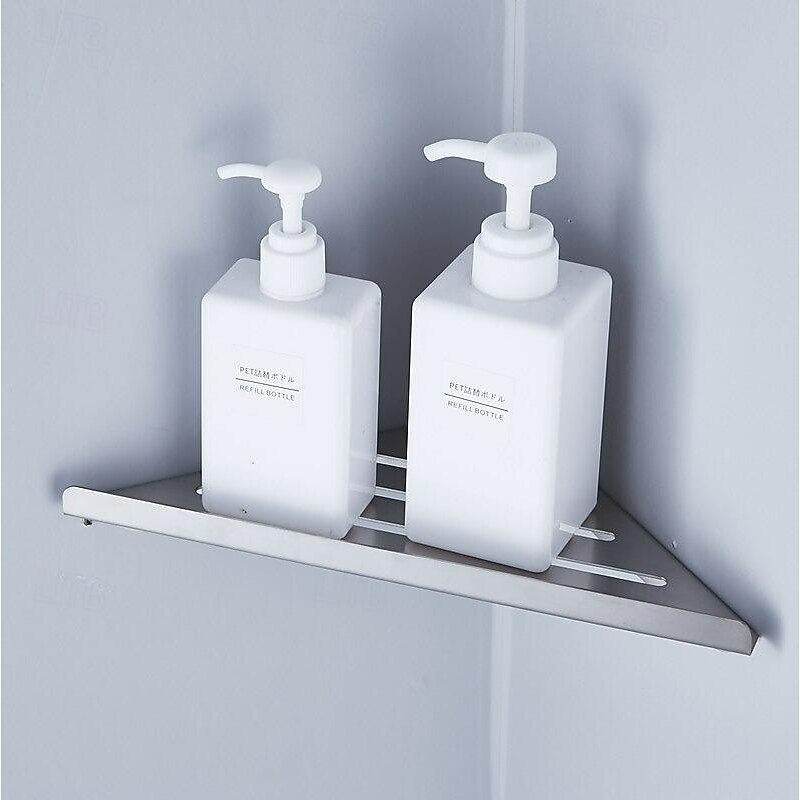 Shower Caddy Multifunction Bathroom Triangle Shelf Wall Mounted Stainless Steel 1 Pack Corner Storage Shelf for Bathroom Toilet and Kitchen