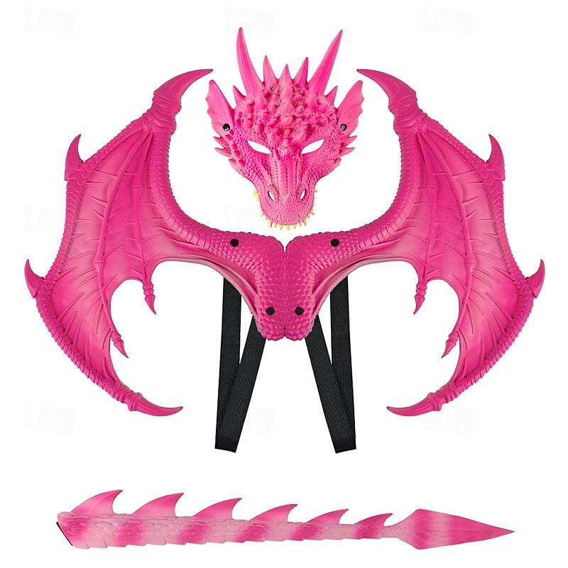 Dragon Halloween Wings Mask Party Costume Carnival Costume Party / Evening Cosplay Costume Kid's Boys' Girls' Carnival Children's Day Masquerade Party Halloween Masquerade Easy Halloween Costumes4