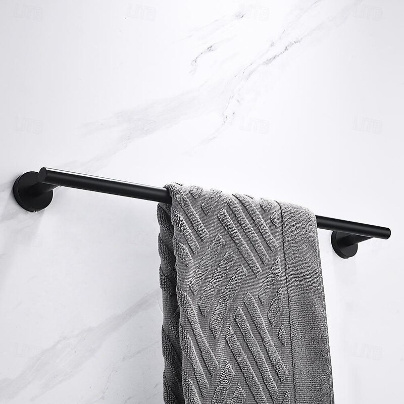 Matte Black Towel Rail Towel Bar Wall Mounted Bathroom Towel Rack Stainless Steel Towel Holder for Bathroom2