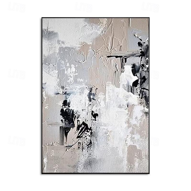 Handmade Oil Painting Canvas Wall Art Decoration Modern Black and White Abstract for living room Home Decor Rolled Frameless Unstretched Painting2