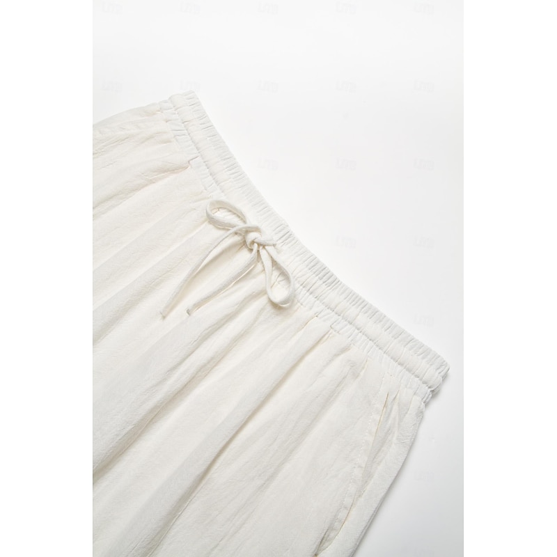 Men's Shorts Summer Shorts Beach Shorts Drawstring Elastic Waist Straight Leg Plain Comfort Breathable Short Casual Daily Holiday Fashion Classic Style Azure Black4