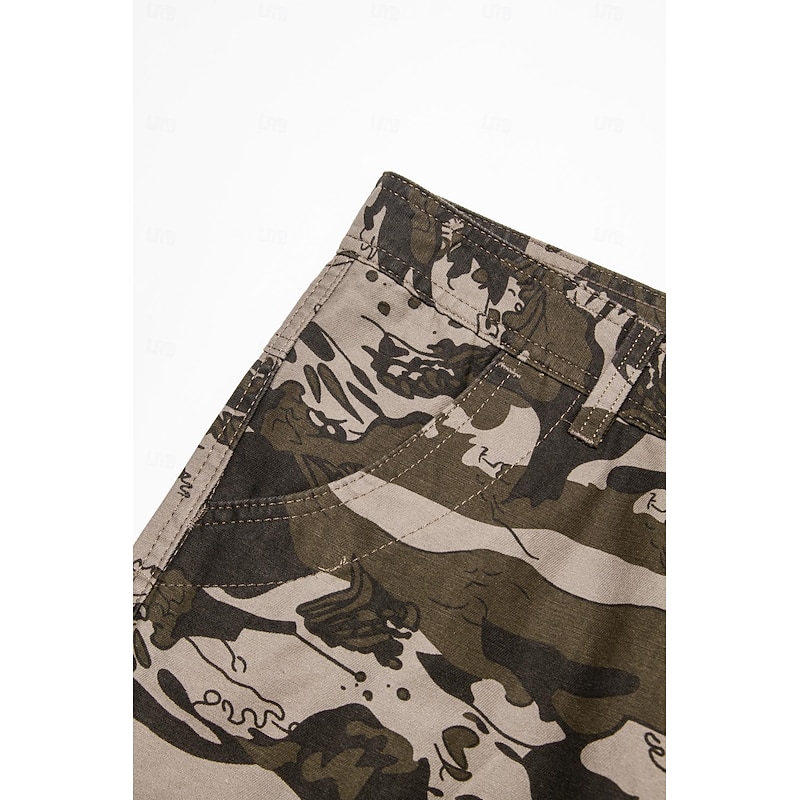 Men's Cargo Pants Cargo Trousers Pocket Plain Comfort Breathable Outdoor Daily Going out Fashion Casual Gray Green Yellow camouflage4