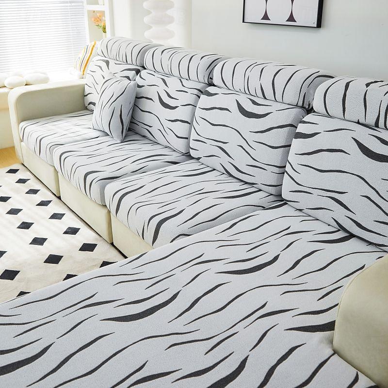 Magic Sofa Cover Stretch Velvet Sofa Seat Couch Cushion Slipcovers, Anti-Slip Furniture Protector for Sectional 1/2/3/4 Seat Cover,L Shape Sofa Covers, Chaise Lounge Sofa Slipcover 20