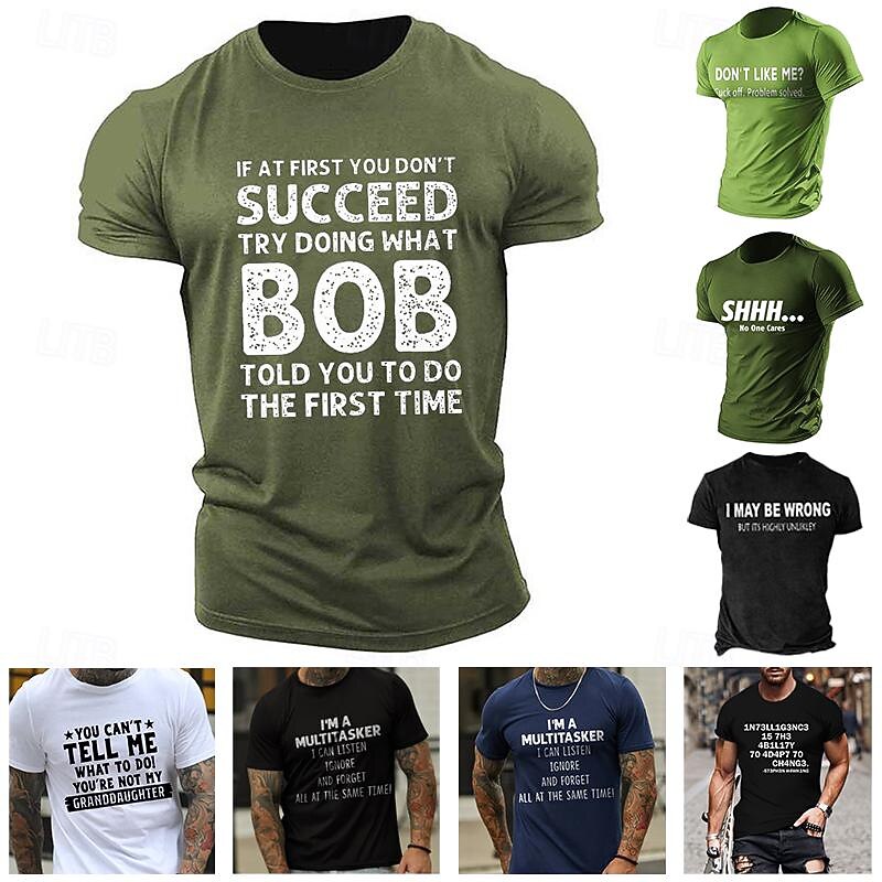 Men's Funny Grandfather T-Shirt - 'You're Not My Granddaughter' Humor Quote Tee, Family Gift for Grandpa