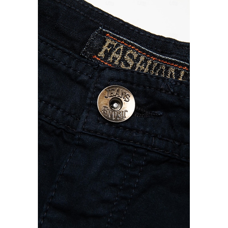 Men's Cargo Shorts Capri Pants Capri shorts Hiking Shorts Multi Pocket Plain Comfort Wearable Calf-Length Casual Daily Streetwear Sports Fashion ArmyGreen Wine Micro-elastic4