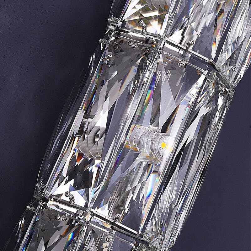 Wall Sconces 20/30/40/80cm Warm White Modern Wall Light Fixtures with K9 Crystal lampshade Wall Lamp for Mirror, Bedroom Living Room Wall Sconce Light 85-265V3