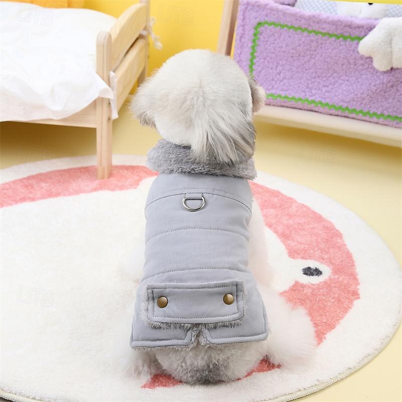 Dog Cat Coat Jacket Simple Style Winter Breathable Soft Washable Comfortable Thick Dailywear Casual Daily Weekend Walking Dog Clothing for Cat Dog Husky Labrador Alaskan Malamute3
