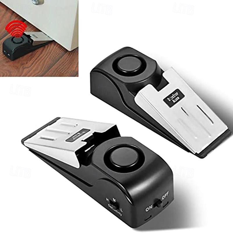 Portable Burglar-proof Doorstop Alarm Wireless Security System Home Hotel Bedroom Doorstop Locks