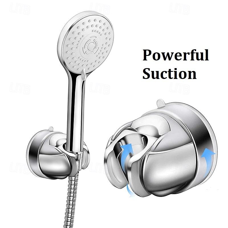 No Punching Universal Movable Bracket Powerful Suction Shower Seat Chuck Holder Suction Cup Shower Support for Bathroom Accessories