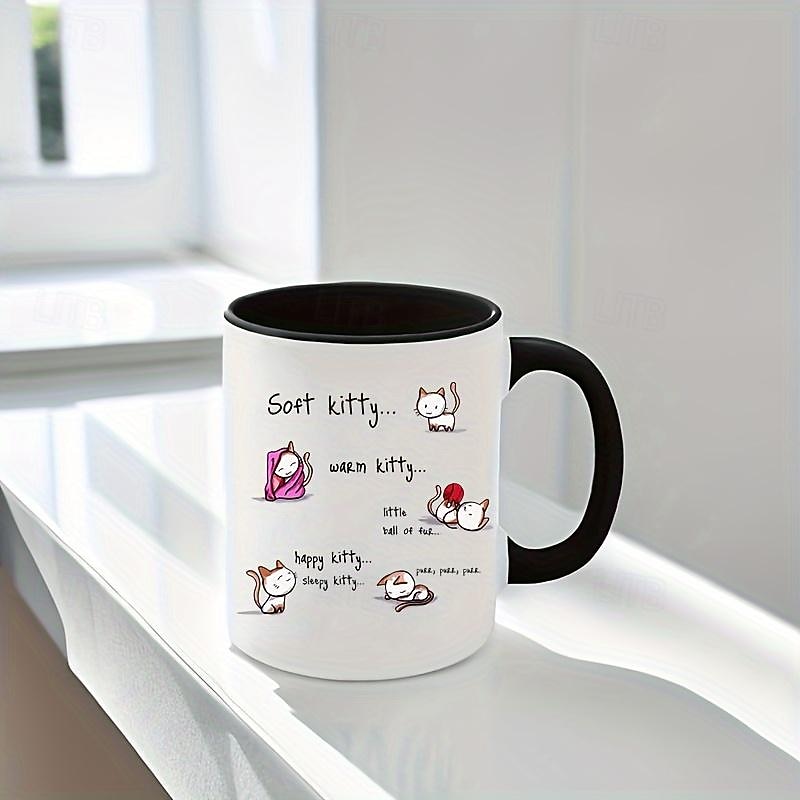 1pc Funny Cat Mug Coffee Mug Funny Gift Inspirational Gift Birthday Gift Party Favor Holiday Decoration Holiday Gift Gift For Friends 11 Oz2