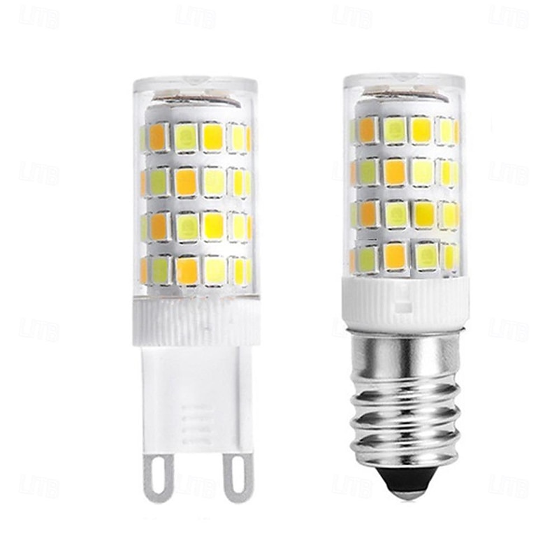 E14/G9 LED Three Color Light Bulbs Intelligent IC Without Strobe 3W  LED Corn Lamp 220V 2300K/4500K/6000K 3 Temperature  Used for cabinets Living Room 4Pcs