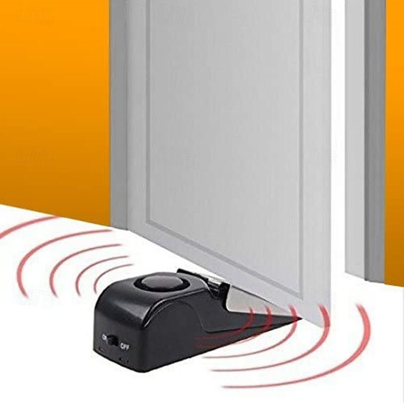 Portable Burglar-proof Doorstop Alarm Wireless Security System Home Hotel Bedroom Doorstop Locks2
