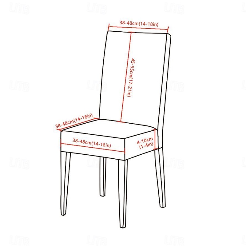 Stretch Spandex Dining Chair Cover 4/6 Pcs Set, Geometric Printed Stretch High Back Dining Chair Cover Seat Slipcover with Elastic Band for Dining Room,Wedding, Ceremony, Banquet,Home Decor2