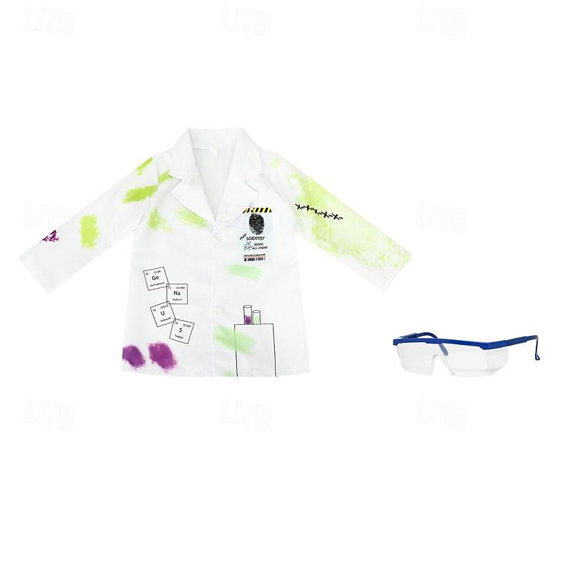 Boys Girls' Scientist Cosplay Costume Outfits For Masquerade Cosplay Kid's Coat4