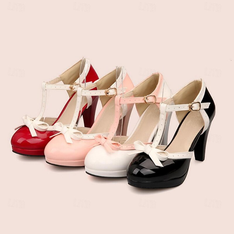 Retro Vintage 1950s Masquerade Fashion Fancy Dress Women's Carnival Masquerade Bachelorette Party Shoes