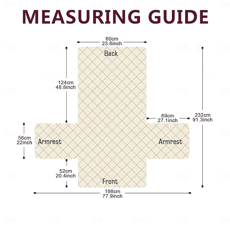 Recliner Covers Nonslip Recliner Chair Covers for Reclining Chair with Pockets, Quilted Thick Recliner Slipcovers for Pets and Kids2