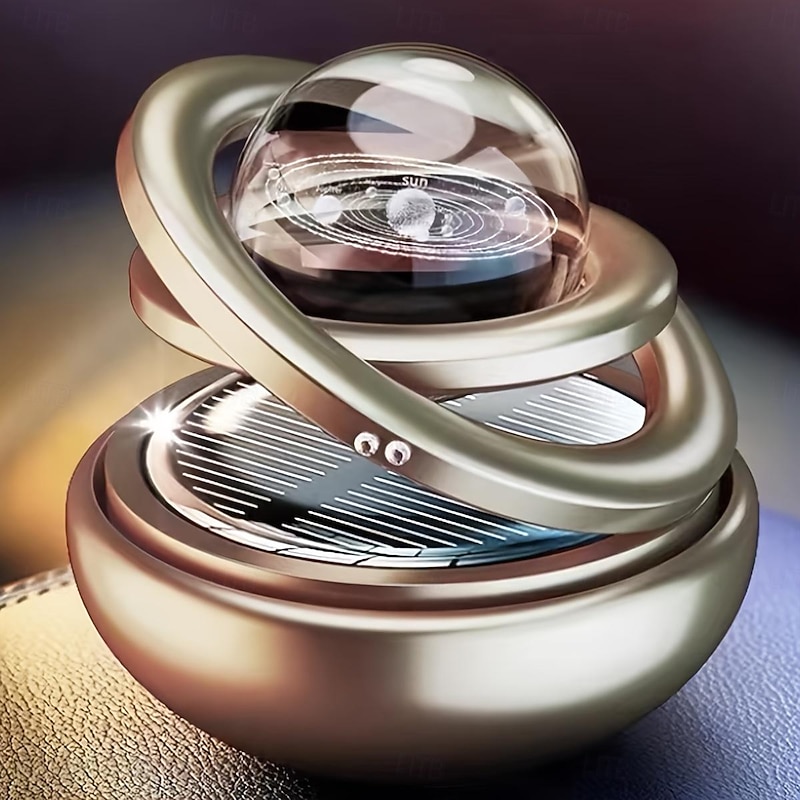 Planet Car Aromatherapy Perfume - Solar-Powered Car Air Freshener for Men - Long-Lasting Fragrance and Decorative Design2