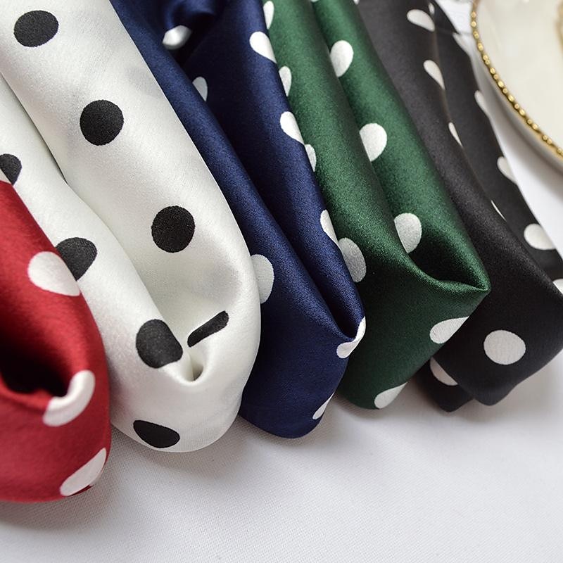 Polka Dots Retro Vintage 1950s Grease Outfits Bandana Polka Dot Fancy Dress Women's Masquerade Performance Party Adults Scarf All Seasons3