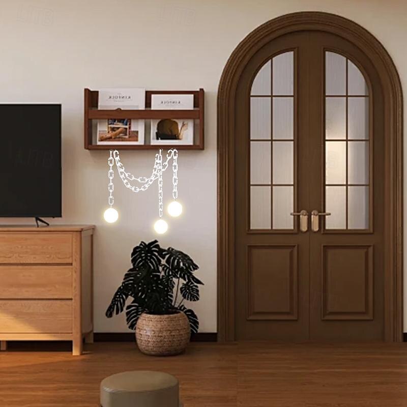 LED Pendant Light  1-Light 15 cm 3 Light Color Circle / Round Design Geometric Shapes Pendant Light Metal Geometrical Modern Nordic Style Bedroom Dining Room 110-240V3