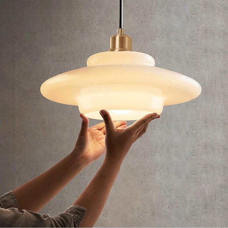 LED Pendant Lights for Over Dining Room Table 1 Light Brass Ceiling Pendant Light for Kitchen Island Light Entryway Lighting 110-240V