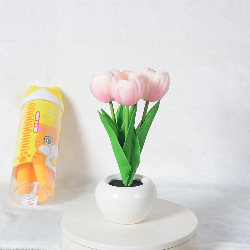 LED Tulip Night Light Atmosphere Light Simulation Bouquet Light Instagram Bedroom Dormitory Bedhead Table Light Decoration Sleep Light4
