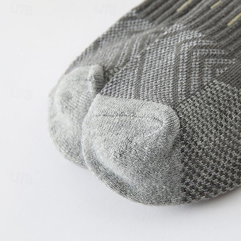 Men's 6 Pack Multi Packs Socks Ankle Socks Low Cut Socks Running Socks Casual Socks Black White Color Color Block Sports & Outdoor Casual Daily Basic Medium Spring Fall Fashion 11