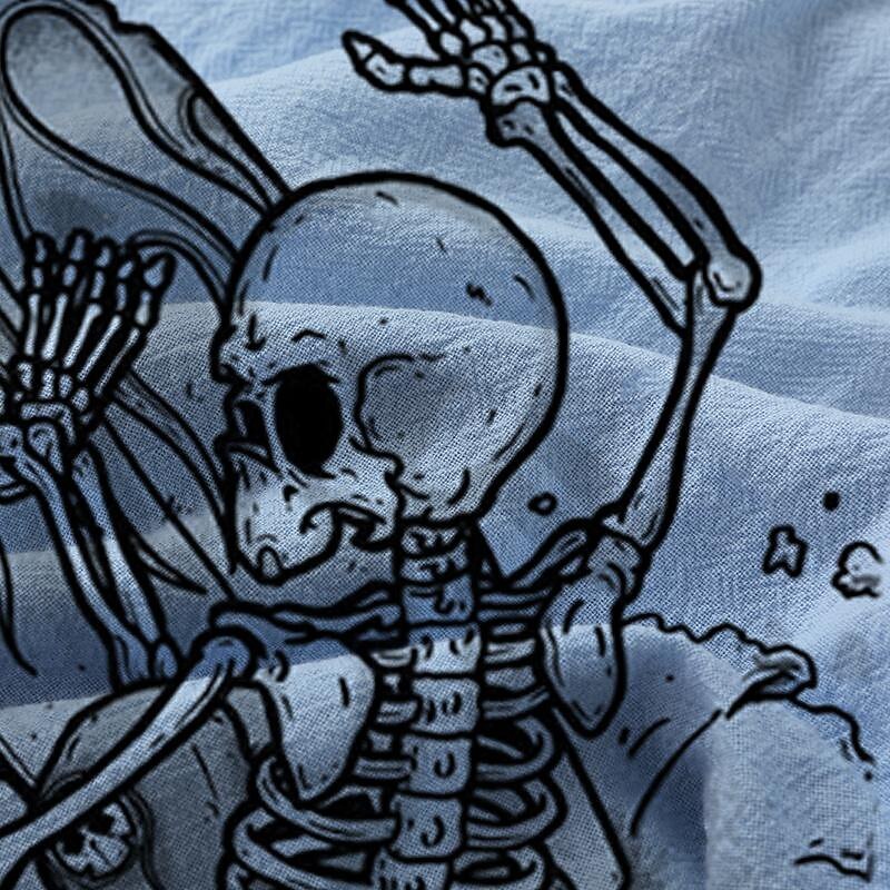 Men's Skull Pirate Shorts Summer Shorts Beach Shorts Mid Waist Hawaiian Casual Outdoor Holiday Going out Drawstring Elastic Waist Print Designer Clothing Apparel4