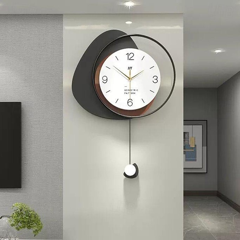 Modern Wall Clock Creative Fashion Decorative Wall Clock Multi Layer Dial Silent Non Ticking Pendulum Clock Nordic Style Art Home Decor for Living Room Bedroom Office Kitchen 40 48 55 cm4