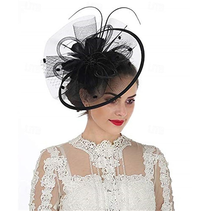 Retro Vintage 1950s 1920s Fascinators Hat Veil Headband Bridal Fancy Dress Women's Carnival Masquerade Event / Party Bachelorette Party Adults Headwear4