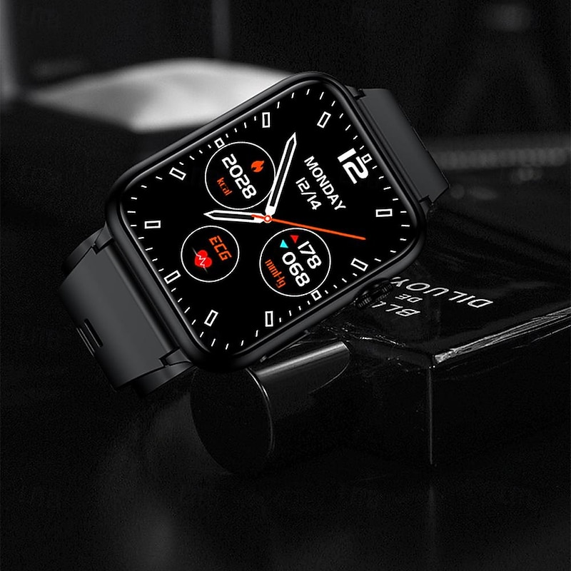 Air Pump Airbag Type Accurate Blood Pressure Testing ECG electrocardiogram Temperature Monitoring Pedometer Compatible with Android iOS Women Men Long Standby2