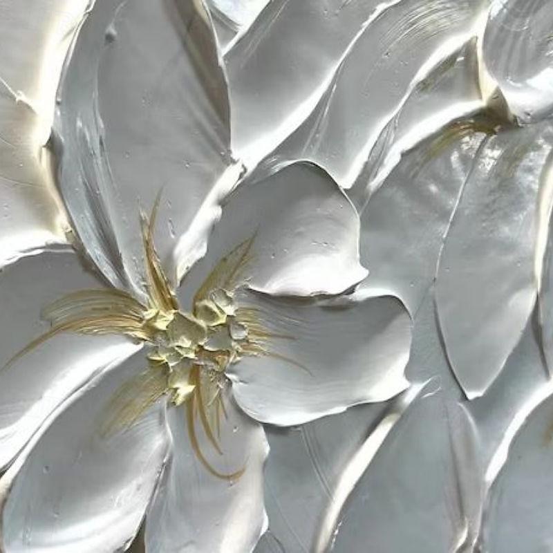 Handmade Oil Painting Canvas Wall Art Decoration Abstract 3D Palette Knife Abstract Texture Flowers for Home Decor Rolled Frameless Unstretched Painting3