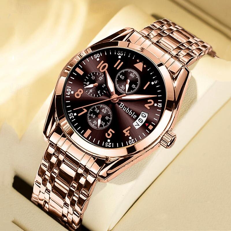 New Bubble Brand Men'S Watches Light Luxury High Value Hundred Quartz Watch Luminous Waterproof Calendar Digital Men'S Sports Watch4