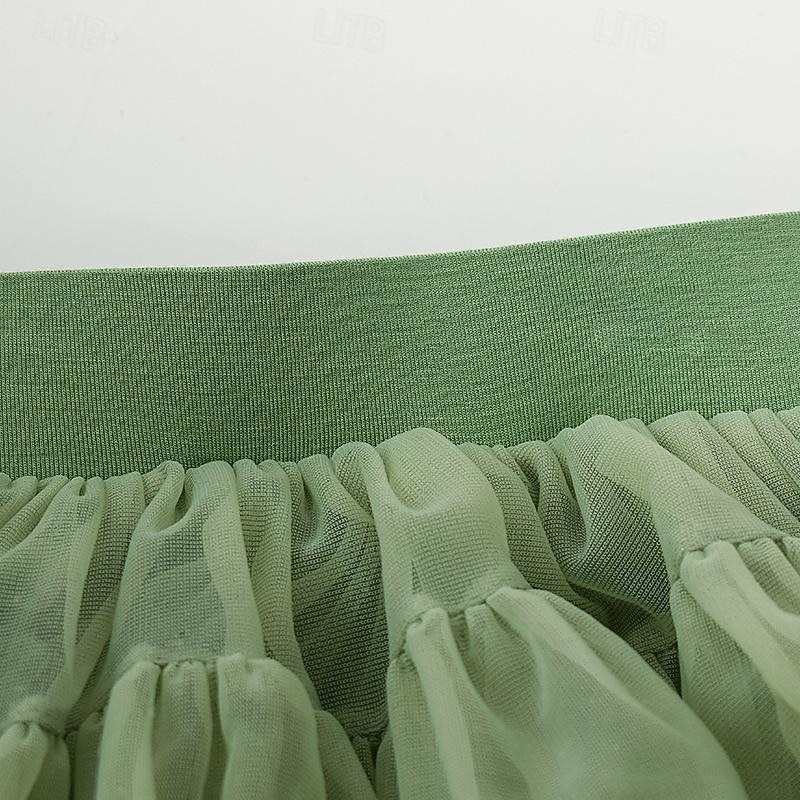 Classical Cocktail Dress Petticoat Hoop Skirt Tutu Ballet Dancer Princess Fancy Dress Girls' Masquerade Performance Party Bachelorette Party Kid's Skirt4