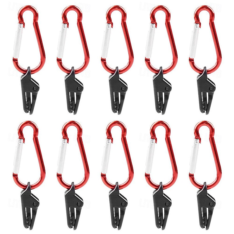 10pcs/set Tarp Clips Clamps Holding Up Canopy Alligator Mouth Lock Grip Clip2