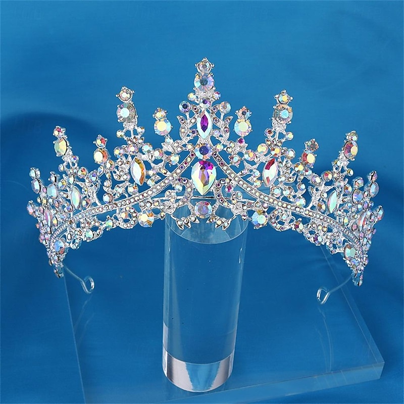 Multi Diamond Crown Wedding Headpiece Hair Accessories Banquet Headpiece Crown Ball Party Bride Head4