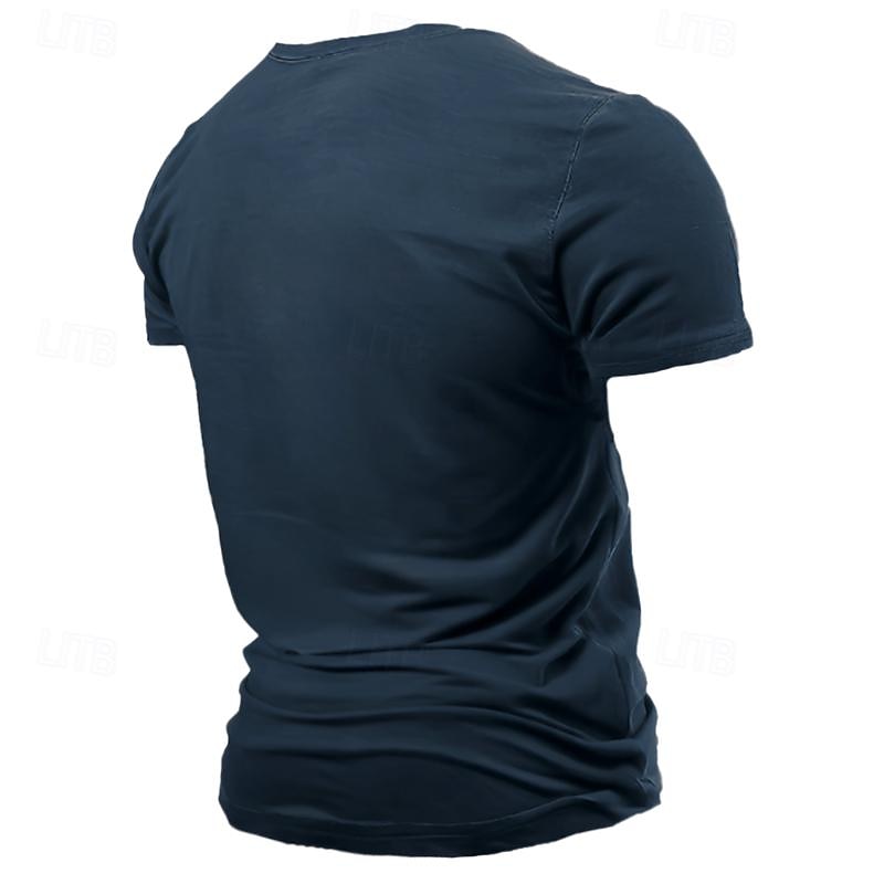 Men's Graphic Letter T Shirt Tee Top Short Sleeve T shirt 3D Print Crew Neck Shirt Daily Designer Retro Vintage Sports Outdoor Holiday Going out Black Navy Blue Purple Spring & Summer Clothing Apparel2