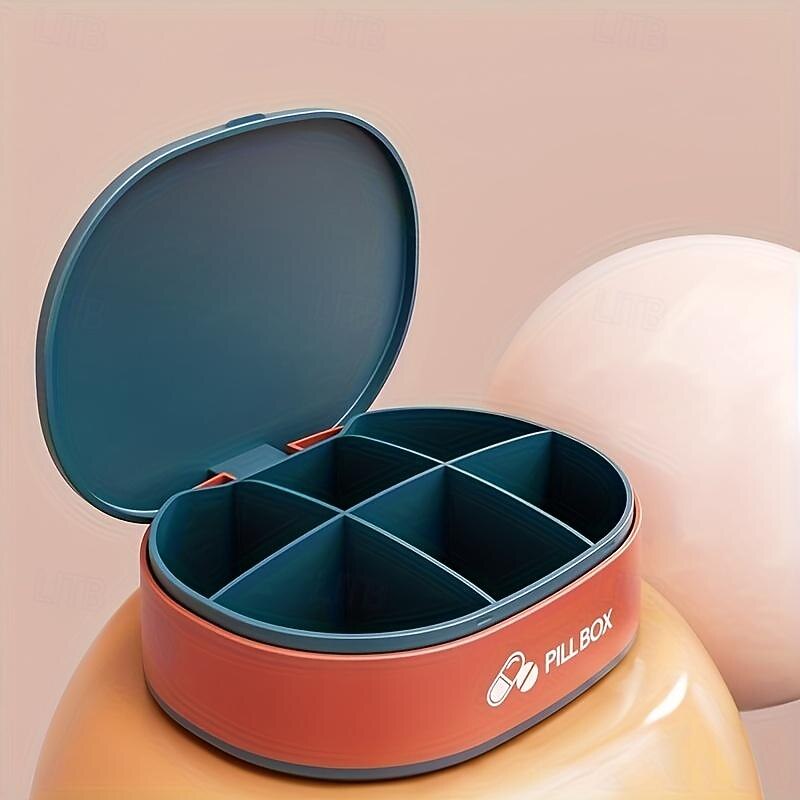 Portable Pill Organizer - Compact, Sealed Pill Case for Traveling, on-the-go Medication Storage - Multi-compartment Waterproof Candy Box for Storing Pills4
