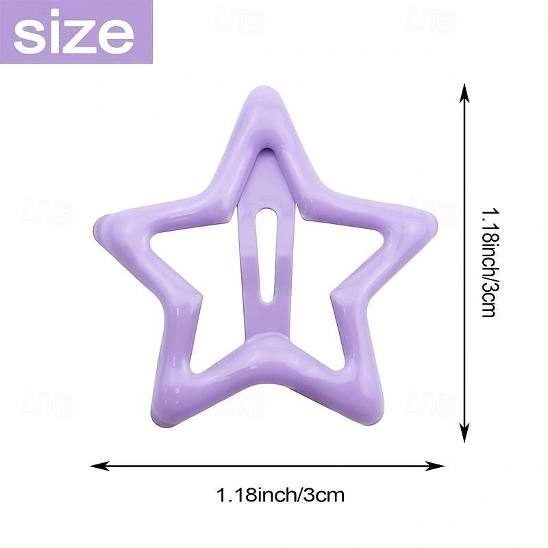 Kids Girls' Hair Accessories Star Cream 42 pieces3