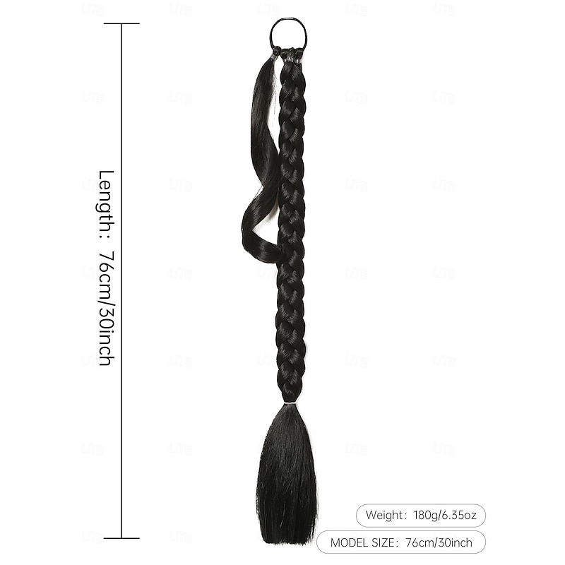 Extension Straight Box Braids Synthetic Hair Braiding Hair 2pcs / pack 1PC3