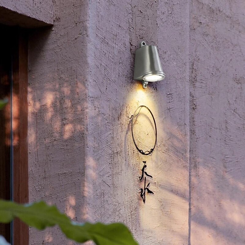 Horseshoe shaped industrial outdoor wall lamp black copper natural silver warm light neutral light waterproof wall lamp IP65 suitable for outdoor walls gardens porch corridors AC85-265V3