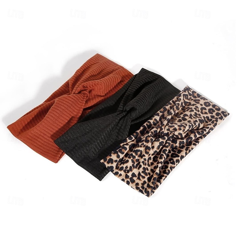 Headbands for Women Non Slip for Short Hair. Yoga Workout Running Sport Elastic Hair Bands for Women's Hair Twist Turban Hair Wrap for Girls4