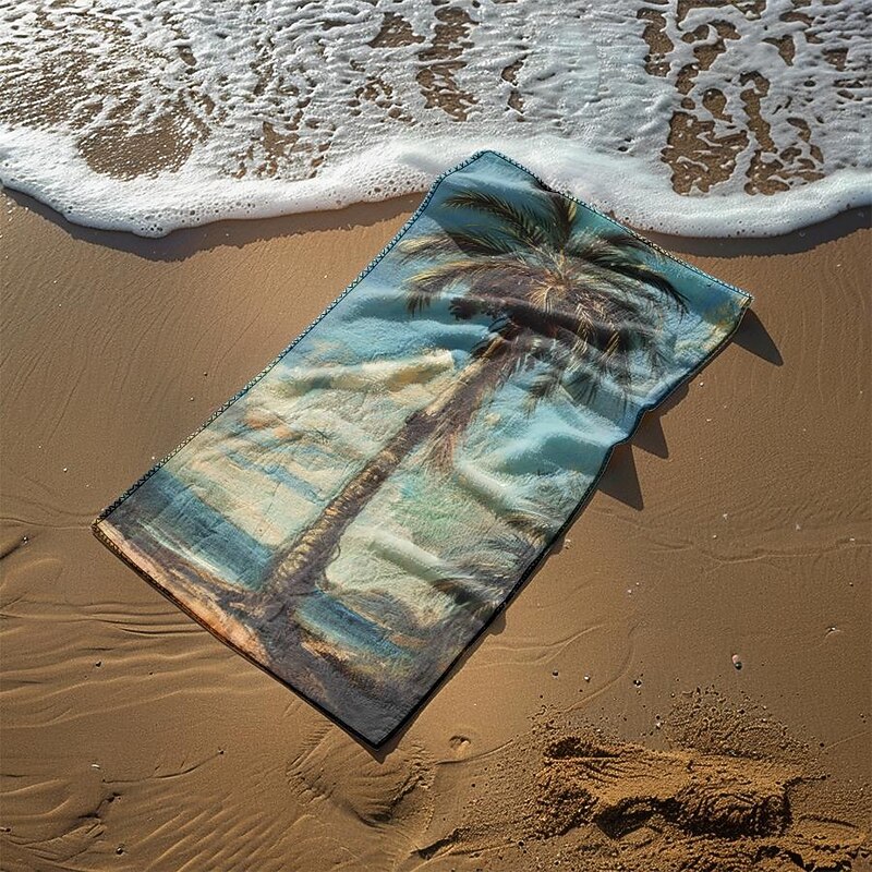 Beach Towel Comfy Blankets Love Sea Series Bath Towel Large 3D Print Pattern Towel Bath Towel Beach Sheet Blanket Classic 100% Micro Fiber2