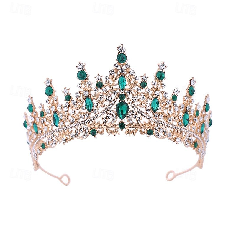 Bride Crown Alloy Hair Accessories Wedding Dresses Diamond Hair Hoops Electroplated Birthday Crown Dinner Wedding Headgear4