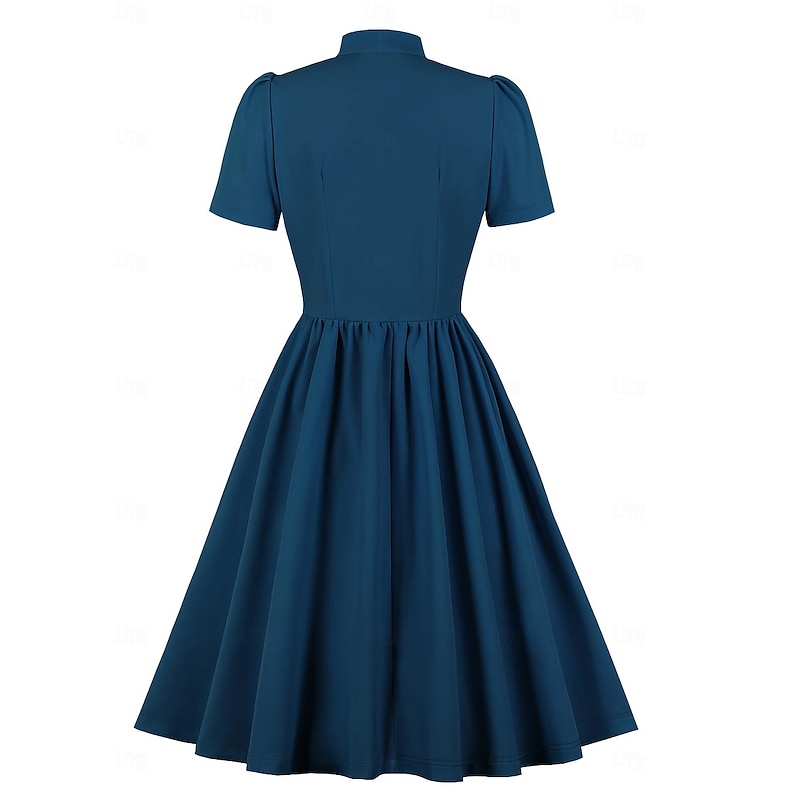 Retro Vintage 1950s Rockabilly Midi A Line Dress Flare Dress Fancy Dress Women's Vacation Casual Adults' Dress Spring & Summer3
