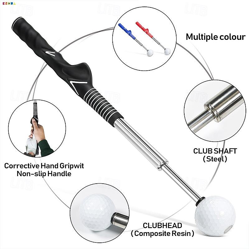 Golf Swing Training Aid - Retractable Sound-Sensing Swing Stick for Correcting Your Golf Swing, Perfect for Indoor and Outdoor Practice, Ideal for Beginners and Professionals Alike2