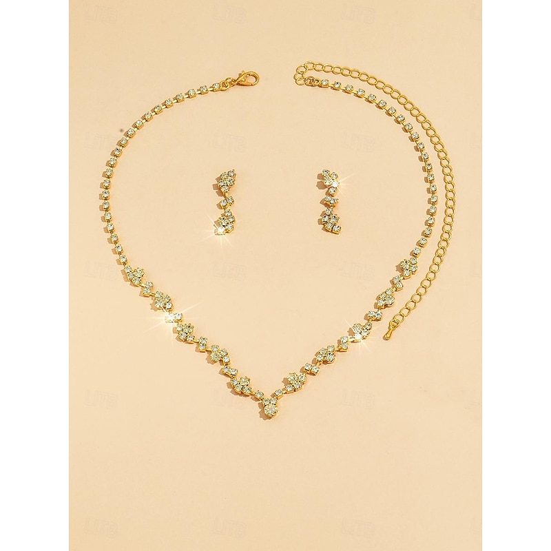 Women's Jewelry Sets Elegant Street Floral Necklaces3