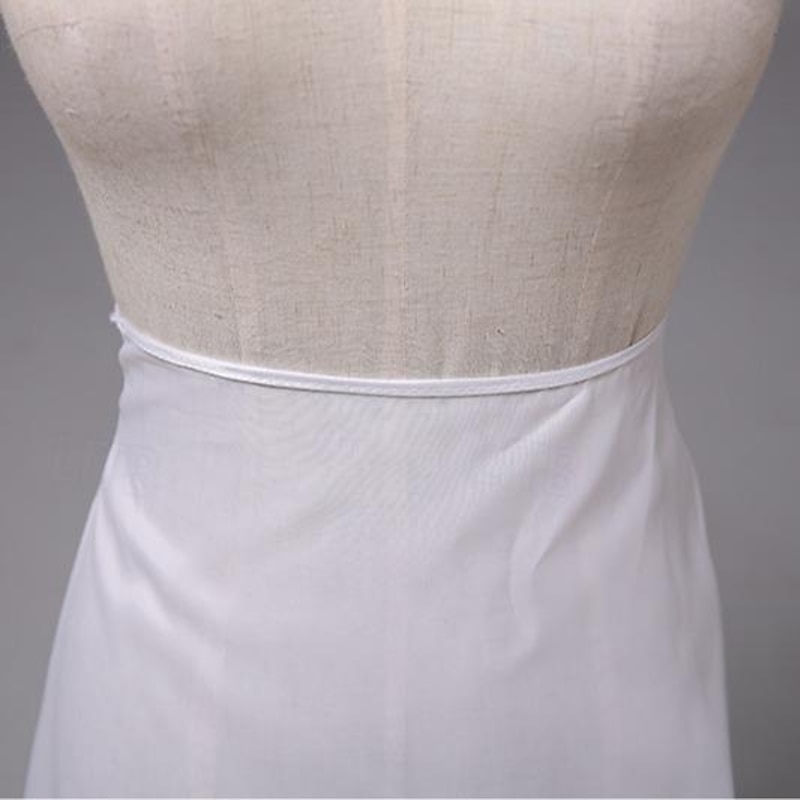 Rococo Victorian Floor Length Petticoat Hoop Skirt Tutu Tulle Skirt Bridal 2 Hoops Solid Color A-Line Fancy Dress Women's Halloween Masquerade Wedding Party Carnival of Venice Adults Skirt4