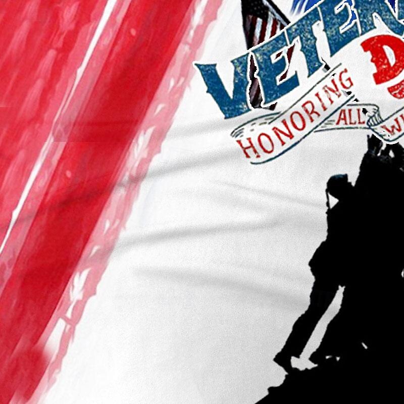 Men's Veterans Patriotic Polo Shirts Golf Shirt Short Sleeve Polo Shirts Collared Shirts Casual Streetwear Vacation Wear Party Outfits Buttons 3D Print Summer Spring White4