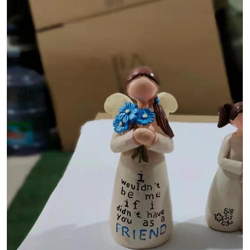 Creative gift to friends commemorative friendship sculpture desktop living room home Christmas resin handicraft ornaments4