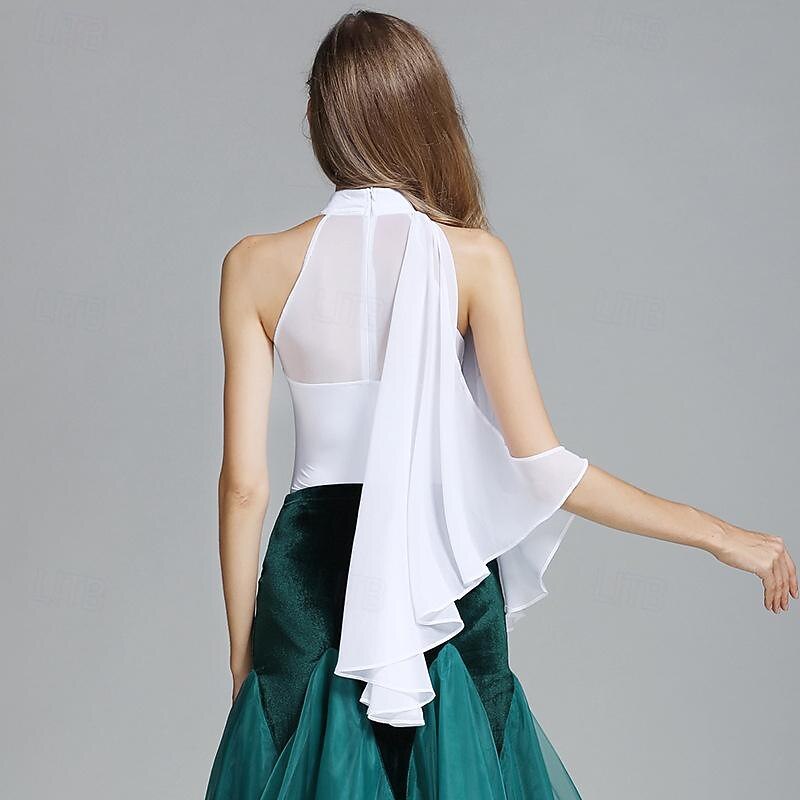 Ballroom Dance Top Lace Women's Performance Training Silk4